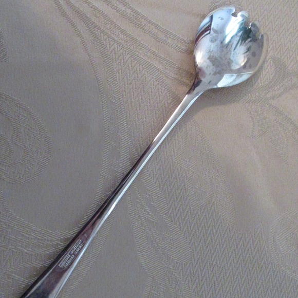 Sheffield England Silver-plated Salad serving fork - Picture 2 of 4
